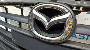 Radiator grille complete with badge Mazda 3 14-16 BM prerest, squeak, chrome useful