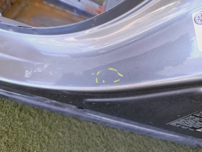 Front left quarter Nissan Rogue 14-20 sawed off, with central pillar, graphite, butt on pillar