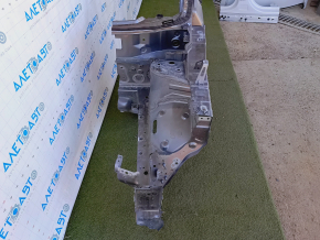 Front left quarter Nissan Rogue 14-20 sawed off, with central pillar, graphite, butt on pillar