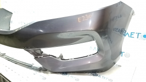 Front bumper bare Honda Accord 16-17 rest, graphite, tears, abrasions, tears in fasteners
