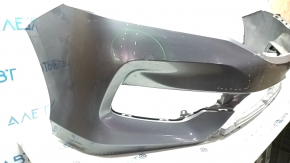 Front bumper bare Honda Accord 16-17 rest, graphite, tears, abrasions, tears in fasteners