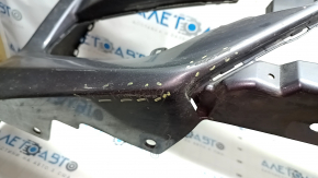 Front bumper bare Honda Accord 16-17 rest, graphite, tears, abrasions, tears in fasteners