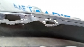 Front bumper bare Honda Accord 16-17 rest, graphite, tears, abrasions, tears in fasteners
