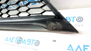 Lower grille of the front bumper Honda Accord 16-17 rest, structure, abrasions, sand