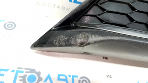 Lower grille of the front bumper Honda Accord 16-17 rest, structure, abrasions, sand