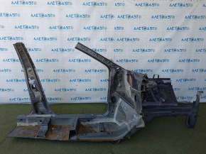 Quarter front left Nissan Rogue 21-23 US built, sawn off, with central pillar, graphite