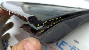 Window blind glass rear right Mazda CX-5 17- tinted, seal peeled off