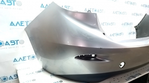 Rear bumper bare Mazda 3 14-18 BM, silver 38P, scratches