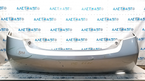 Rear bumper bare Toyota Camry v40 2.4, silver 1D4, scratches, pressed