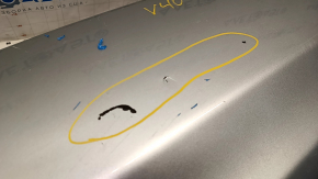 Rear bumper bare Toyota Camry v40 2.4, silver 1D4, scratches, pressed