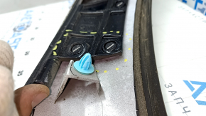 Upper trunk door molding Mazda CX-5 17- with emblem, under glass, broken fasteners