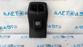 Center console trim with air duct Jeep Cherokee KL 14-18 black, scratches