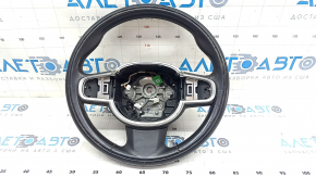 Steering wheel bare Volvo XC90 16-22 leather black, without heating and petals, worn