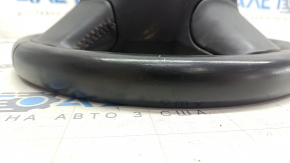 Steering wheel bare Volvo XC90 16-22 leather black, with heating without petals, scratches, worn, chrome peeled off