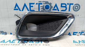 Right fog light frame Jeep Cherokee KL 19-21 with chrome frame, sand