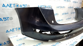 Bare rear bumper Audi Q5 8R 09-17 black LY9B, blue LX5R, peeling paint, scratches