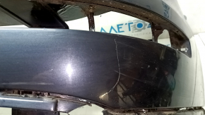 Bare rear bumper Audi Q5 8R 09-17 black LY9B, blue LX5R, peeling paint, scratches