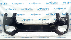 Front bumper bare Volvo XC90 16-19 for headlight washer without park assist, black, scratches