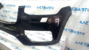 Front bumper bare Volvo XC90 16-19 for headlight washer without park assist, black, scratches