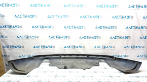 Rear bumper lip for 2 pipes Audi Q5 8R 13-17 blue LX5R, for parking sensors, without towbar, scratches, peeling paint