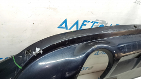 Rear bumper lip for 2 pipes Audi Q5 8R 13-17 blue LX5R, for parking sensors, without towbar, scratches, peeling paint