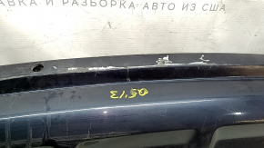 Rear bumper lip for 2 pipes Audi Q5 8R 13-17 blue LX5R, for parking sensors, without towbar, scratches, peeling paint