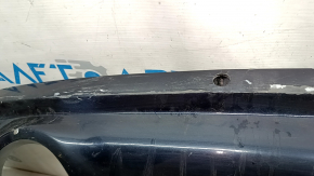 Rear bumper lip for 2 pipes Audi Q5 8R 13-17 blue LX5R, for parking sensors, without towbar, scratches, peeling paint