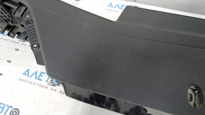 Central console bare with cup holders VW Jetta 19 - black, scuffs