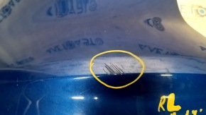 Rear bumper bare left Ford Escape MK3 17-19 rest, blue N6, scratches