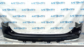 Rear bumper bare upper part Volvo XC90 16-19 without autoparking, black, broken mount, crack