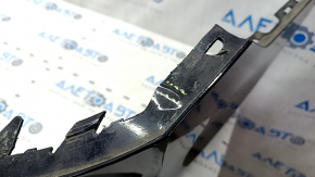 Rear bumper bare upper part Volvo XC90 16-19 without autoparking, black, broken mount, crack