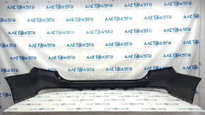 Rear bumper bare upper part Volvo XC90 16-19 without autoparking, black, broken mount, crack