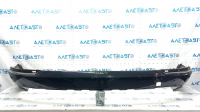 Rear bare bumper lower part Volvo XC90 16-22 for parking sensors, black, tear, scratch