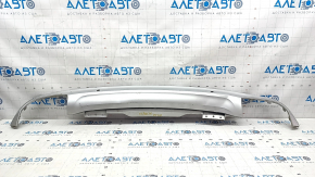 Rear bumper trim lower Volvo XC90 16-22 under chrome tips without towbar, under parking sensors, scratches, dented