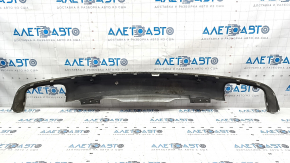 Rear bumper trim lower Volvo XC90 16-22 under chrome tips without towbar, under parking sensors, scratches, dented