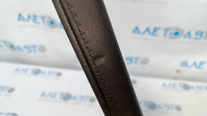 Left side center console trim Cadillac ATS 13- black leather, dent on leather