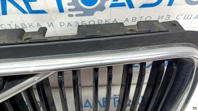 Radiator grill without badge Volvo XC90 16-19 black, chrome frame, sand, scratches