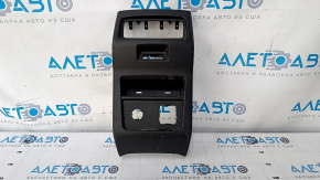 Rear center console trim Ford Edge 15-18 black, under socket and cigarette lighter, scratches
