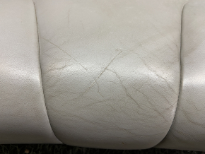 Back row of seats 2nd row Tesla Model S 12-15 pre-restored, grey leather, needs cleaning, scratch