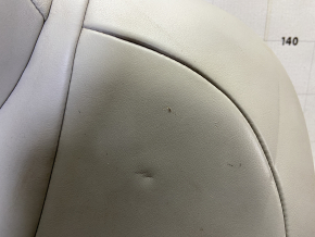 Back row of seats 2nd row Tesla Model S 12-15 pre-restored, grey leather, needs cleaning, scratch
