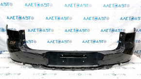 Bare rear bumper VW Tiguan 12-17 rest upper part, black LC9X scratches, broken fasteners
