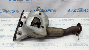 Exhaust manifold with catalytic converter Mazda CX-5 17 - rusty, studs sawed off