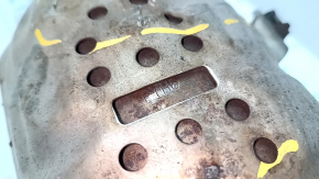 Exhaust line middle part with catalytic converter Mazda CX-5 17- awd with flap, rusty. flange sawed, dented