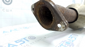 Exhaust line middle part with catalytic converter Mazda CX-5 17- awd with flap, rusty. flange sawed, dented