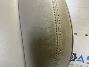 Passenger seat Tesla Model S 12-15 pre-rest, type 2, without airbag, electric, heated, gray leather, cracked leather