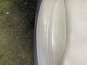 Passenger seat Tesla Model S 12-15 pre-rest, type 2, without airbag, electric, heated, gray leather, cracked leather
