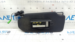 Left visor Volvo XC90 16-22 black, with backlight, without hook, for cleaning