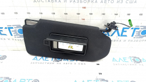 Right visor Volvo XC90 16-22 black, with backlight, without hook, for cleaning