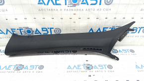 Front pillar trim left Volvo XC90 16-22 black, tear, scratches