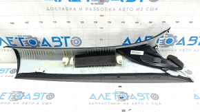 Front pillar trim left Volvo XC90 16-22 black, tear, scratches